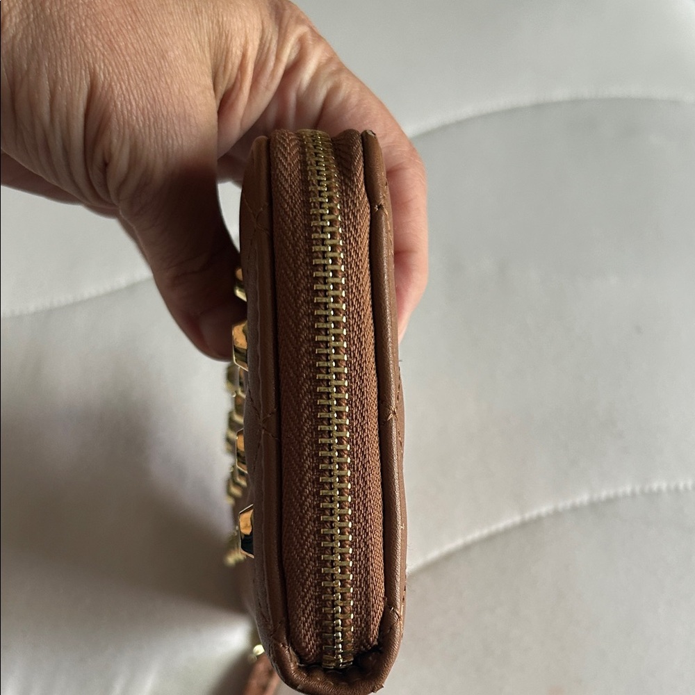 Betsy‎ Johnson Quilted Wristlet with Gold Accents - Picture 4 of 12